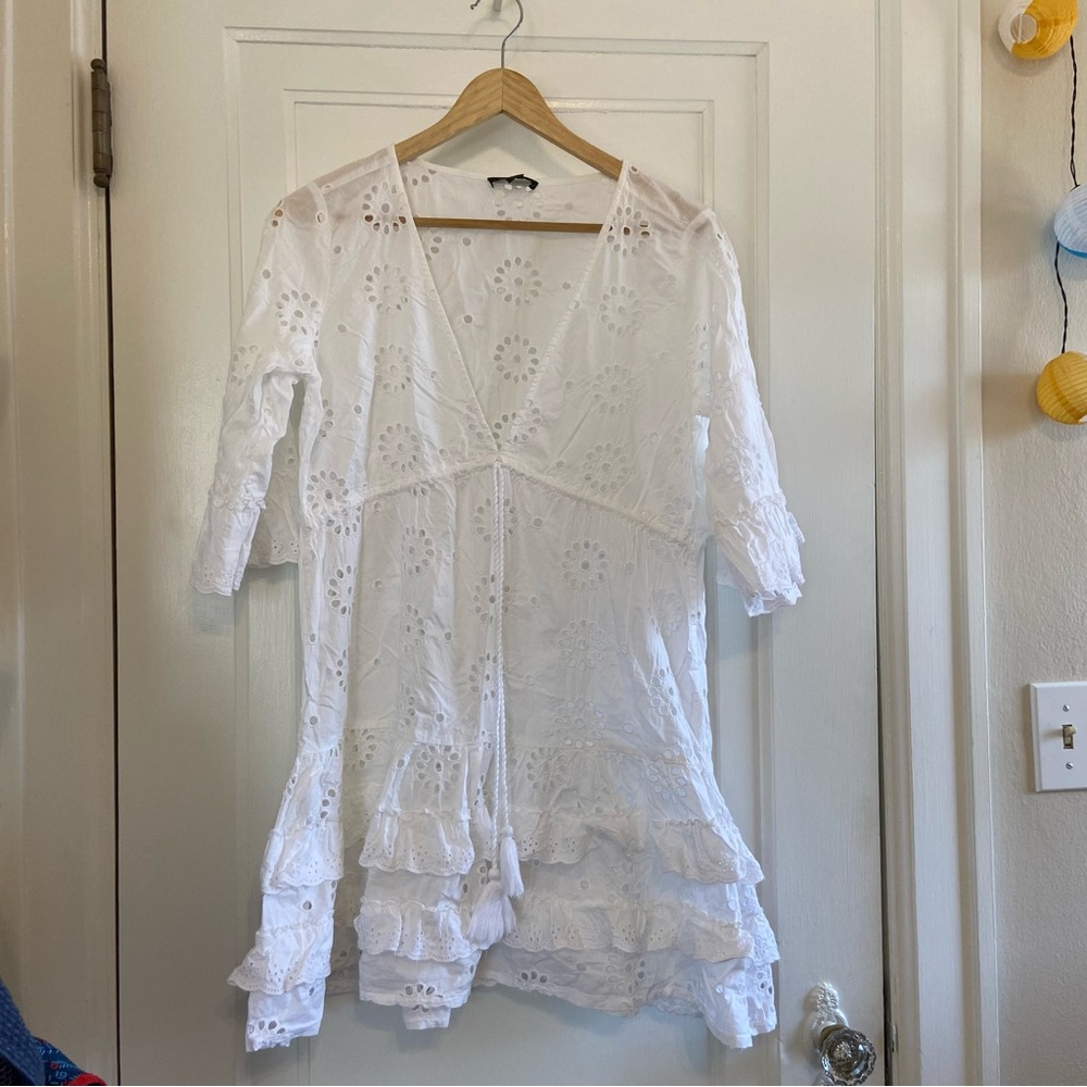 J. Crew Eyelet tunic dress / coverup - Picture 2 of 5